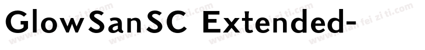 GlowSanSC Extended字体转换